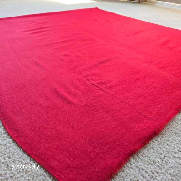 Shan's Lightweight Wool Scarf Shawl Wrap Red - Picture 2 of 13